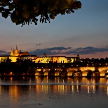 Moldavia with Charles Bridge, St. Vitus Cathedral and Castle of Prague 